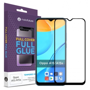 Захисне скло для смартфону MakeFuture Full Cover Full Glue Oppo A15/A15s (MGF-OPA15/A15S) продаж