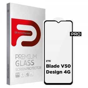 Захисне скло для смартфону Armorstandart Pro for ZTE Blade V50 Design 4G Black (ARM70680)