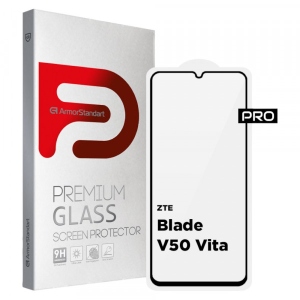 Захисне скло для смартфону Armorstandart Pro for ZTE Blade V50 Vita Black (ARM70681)