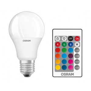 Лампочка світлодіодна Osram LED A60 9W 806Lm 2700К+RGB E27 пульт ДУ (4058075430754)