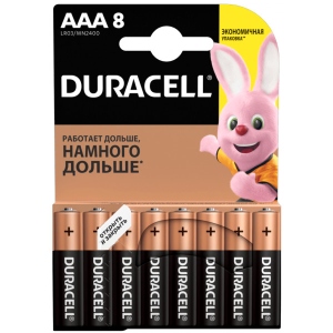Батарейка тип AAA Duracell MN2400 (LR03) 8шт