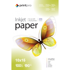 Фотопапір PrintPro 190g/m2, 10x15, 100л (PME1901004R) ціна
