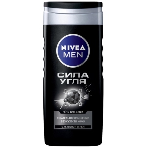 Гель для душа NIVEA Сила Вугілля чол. 250мл