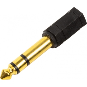 Перехідник аудіо PowerPlant 6.35 мм (M)-3.5 мм (F) (CA913114) купити в Києві