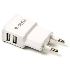 Мережевий зарядний пристрій PowerPlant 1xUSB 2.1A White (DV00DV5042)