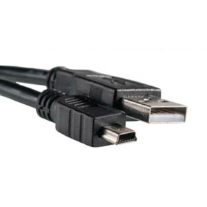 Кабель USB - miniUSB PowerPlant USB 2.0 AM-MiniUSB AM 1.5m Black (KD00AS1244)