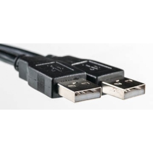 Кабель USB type A - USB type A PowerPlant USB 2.0 AM– AM 5m One Ferrite (KD00AS1216)
