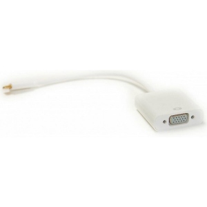 Перехідник PowerPlant USB Type-C-VGA 0.15m White (DV00DV4064)