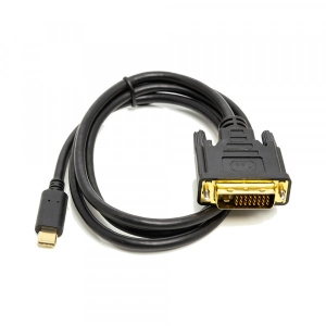 Перехідник USB-C - DVI PowerPlant USB Type-C 3.1 - DVI (M) 1m (CA912124) купити в Києві