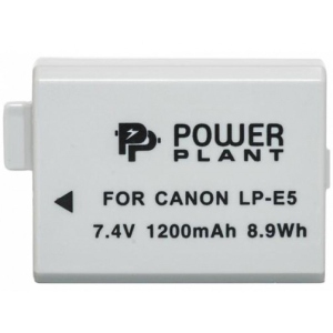 Акумулятор для фотокамери PowerPlant Canon LP-E5 1200mAh (DV00DV1225)