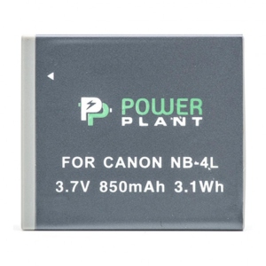 Акумулятор для фотокамери PowerPlant Canon NB-4L 850mAh (DV00DV1006)