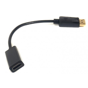 Перехідник HDMI PowerPlant DisplayPort-HDMI 0.2m Black (CA910465)