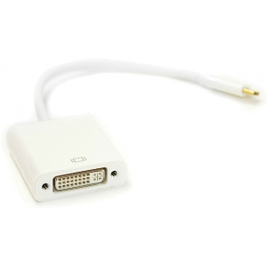Перехідник USB-C - DVI PowerPlant USB Type-C-DVI 0.15m White (DV00DV4063)