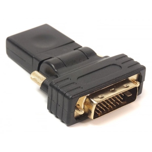 Перехідник DVI - HDMI PowerPlant HDMI (AF) - DVI (AM) Black (KD00AS1301)