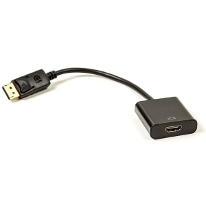 Перехідник HDMI PowerPlant HDMI - DisplayPort 0.15m Black (CA910830)