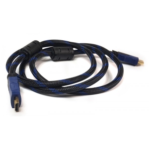 Кабель HDMI PowerPlant HDMI - HDMI 1.5m Nylon (KD00AS1180)