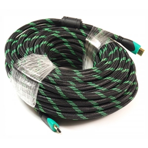 Кабель HDMI PowerPlant HDMI - HDMI 20м Double ferrites Highspeed (KD00AS1295)