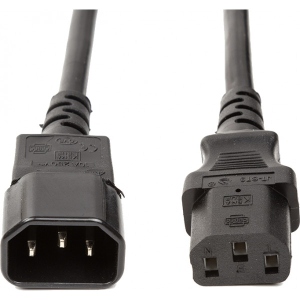 Кабель живлення PowerPlant IEC C13-C14, 2 m Cu 3x1.5 мм2 (CC360352)