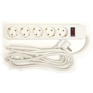 Мережевий фільтр PowerPlant JY-1056/3 (PPSA10M30S5) 5 розеток 3 м White замовити в Україні
