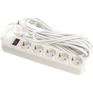 Мережевий фільтр PowerPlant JY-1052/7 (PPSA08M70S5) 5 розеток 7 м White