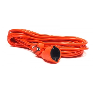 Подовжувач 220В PowerPlant JY-3024/10 (PPCA08M100S1) 1 розетка 10m Orange