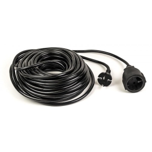 Подовжувач 220В PowerPlant JY-3021/20 (PPEA10M200S1) 1 розетка 20m Black