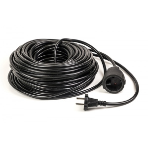 Подовжувач 220В PowerPlant JY-3021/50 (PPEA16M500S1) 1 розетка 50m Black