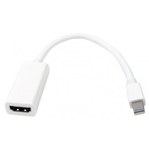 Адаптер Mini Display Port-HDMI PowerPlant mini DisplayPort-HDMI 0.15m White (KD00AS1238)