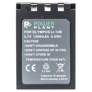 Акумулятор для фотокамери PowerPlant Olympus Li-10B, Li-12B 1500mAh (DV00DV1056)