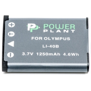 Акумулятор для фотокамери PowerPlant Olympus Li-40B, Li-42B, D-Li63, NP-45, NP-80, EN-EL10 1250mAh (DV00DV1090)