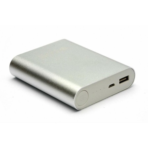 Батарея мобільна PowerPlant PB-LA9113 10400mAh Silver (PPLA9113) + универсальний кабель