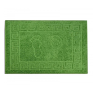 Рушник для ніг Home Line махровий (килимок) Ніжки зелений 50х70 см (135807)