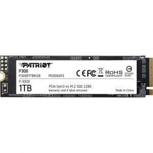 SSD-накопичувач внутрішній Patriot M.2 2280 1TB P300 (P300P1TBM28)