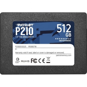 SSD-накопичувач внутрішній Patriot P210 512GB 2.5" SATAIII TLC (P210S512G25)