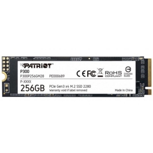 SSD-накопичувач внутрішній Patriot P300 256GB M.2 2280 PCIe NVMe 3.0 x4 TLC (P300P256GM28)