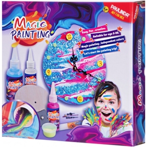 Набір для декупажу та розпису Paulinda Magic painting" Чарівне малювання: годинник" (PL-199006)