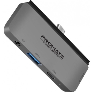 Хаб USB Promate Padhub-Pro.Grey