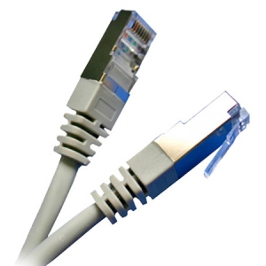 Кабель патч-корд Kingda FTP 5e 2m Cat Gray (PAFT4200)