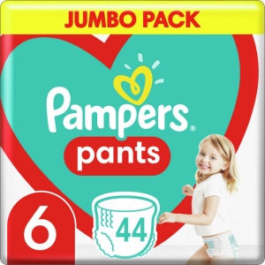 Одноразові підгузки-трусики Pampers Pants Giant Джамбо Размер 6 (15+ кг), 44 шт. (737930)
