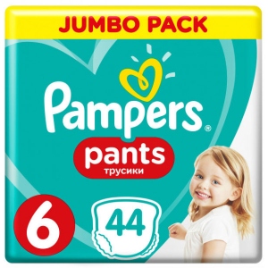 Одноразові підгузки-трусики Pampers Pants Размер 6 Extra Large (15+ кг), 44 шт. (81666208)