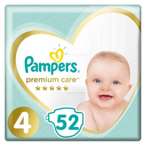 Одноразові підгузки Pampers Premium Care Розмір 4 Maxi (9-14 кг), 52 шт. (81689705)