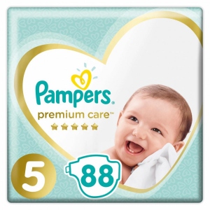 Одноразові підгузки Pampers Premium Care Розмір 5 Junior (11-16 кг), 88 шт. (81689716)