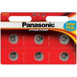 Батарейка тип CR2016 Panasonic CR 2016 BLI 6 LITHIUM