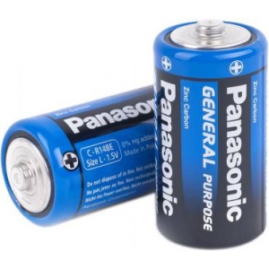 Батарейка тип C (LR-14) Panasonic GENERAL PURPOSE R14 TRAY 2 ZINK-CARBON