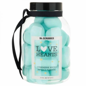 Тверде мило Mr.Scrubber Парфумоване ручної роботи Love Hearts Tiffany 17шт 527гр