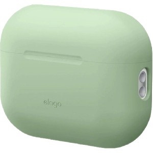 Чохол для навушників Elago Silicone Basic Case with Nylon Lanyard Pastel Green for Airpods Pro 2nd Gen (EAPP2SC-BA+ROSTR-PGR)