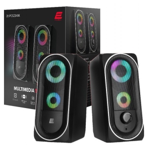 Комп'ютерна акустика компактна 2.0 2E PCS234 USB Black (2E-PCS234BK)