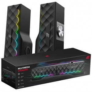 Комп'ютерна акустика компактна 2.0 2E PCS232 USB Black (2E-PCS232BK)