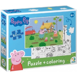 Пазли картонні (3-4 роки) Dodo 2 в 1 Peppa Pig (60 елем.) (200119)