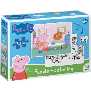 Пазли картонні (3-4 роки) Dodo 2 в 1 Peppa Pig, 30 ел. (200116)